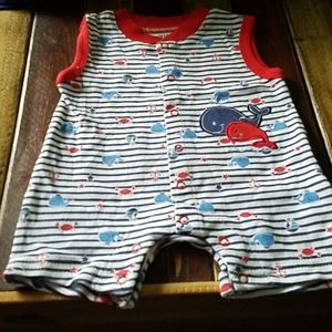 NWOT Quacker Jack sleeveless onesie- 0-3